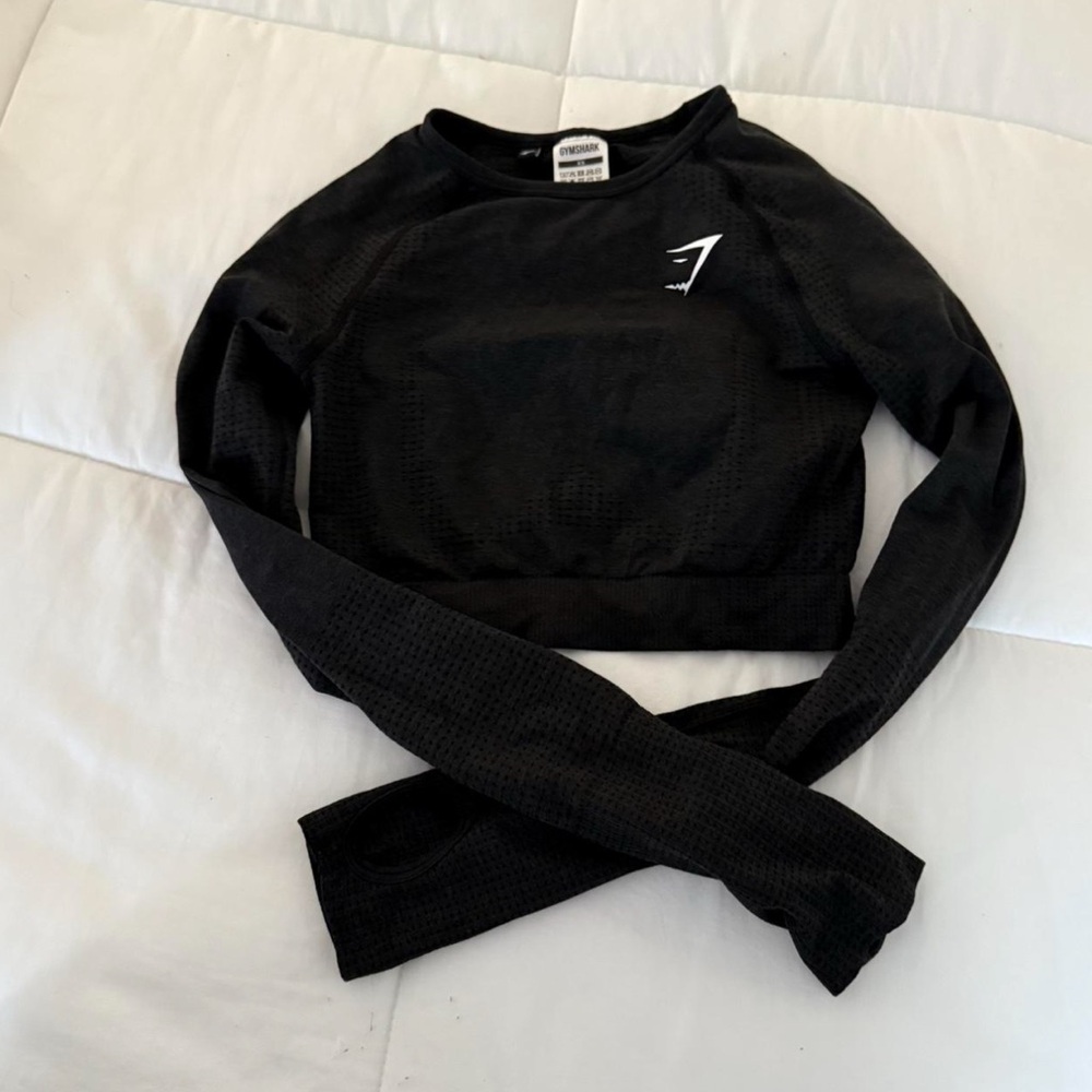 Gymshark Black Crop Top